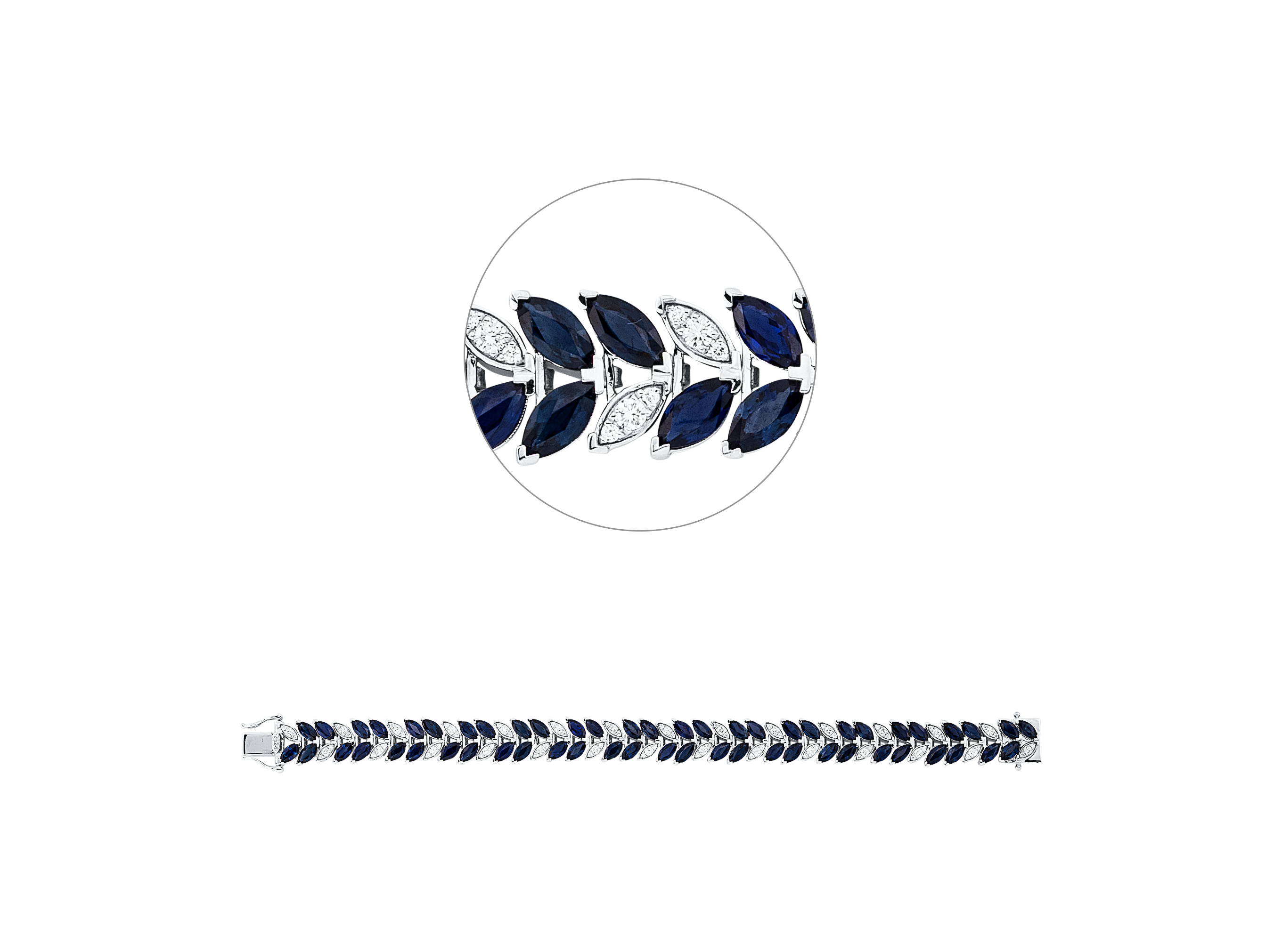 Brogle Selection Saphirarmband Brogle Selection Saphirarmband