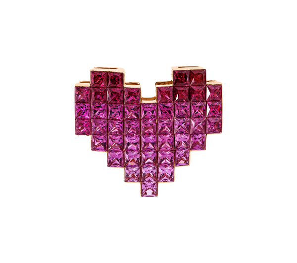 Brogle Classic Herzanhänger mit Rubinen