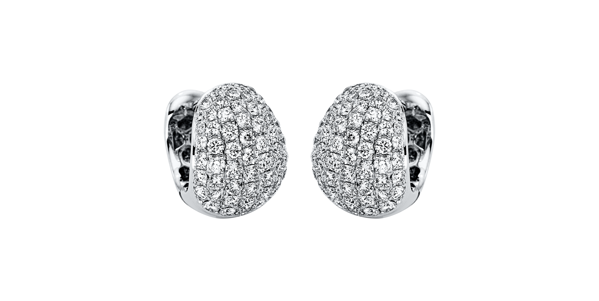 Brogle Selection diamond hoop earrings Brogle Selection diamond hoop earrings