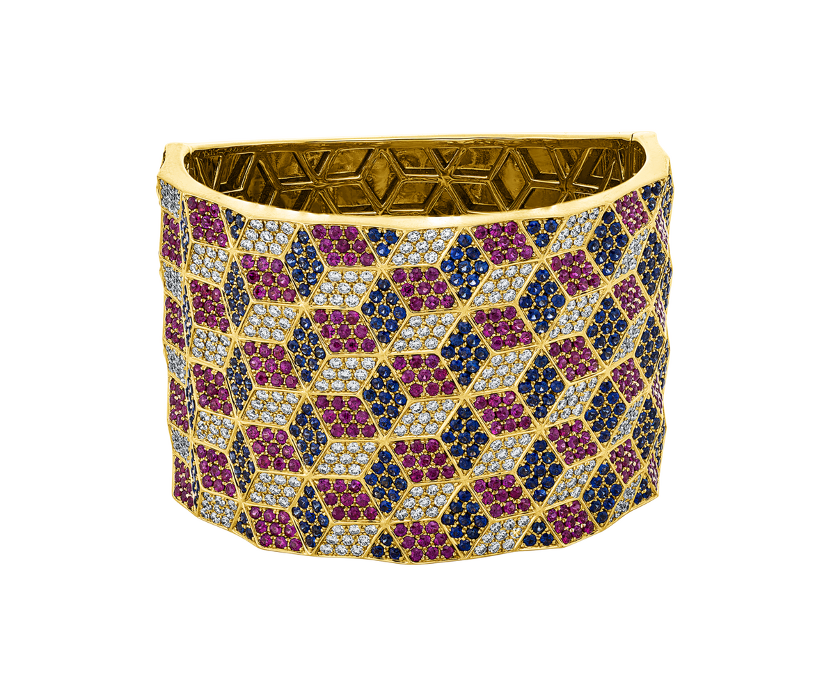 Brogle Selection coloured stone bangle Brogle Selection coloured stone bangle