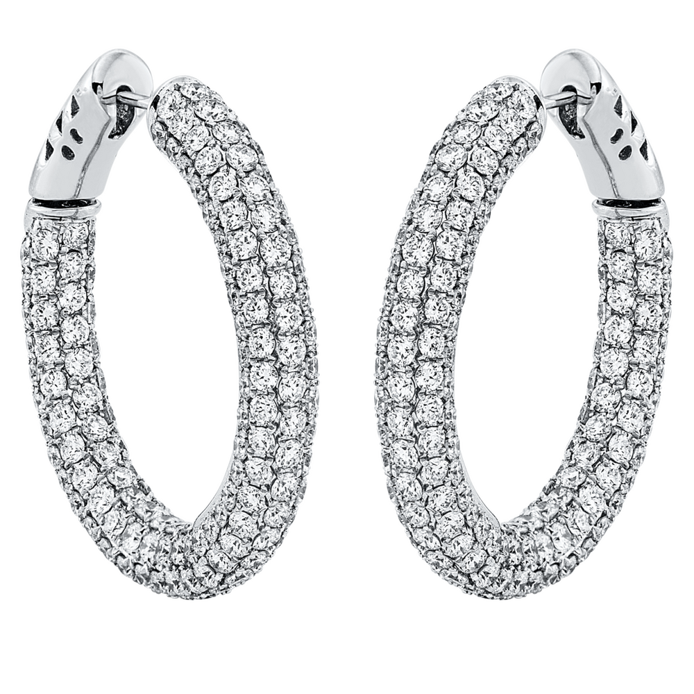 Brogle Selection Red Carpet diamond hoop earrings