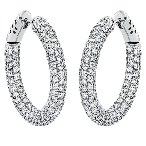 Brogle Selection Red Carpet diamond hoop earrings