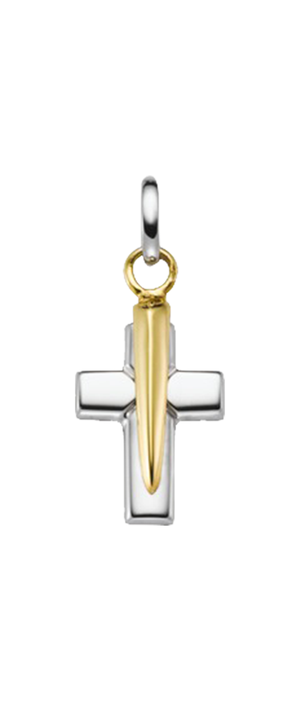 Brogle Classic Bicolor Kreuzanhänger aus Gold Brogle Classic Bicolor Kreuzanhänger aus Gold