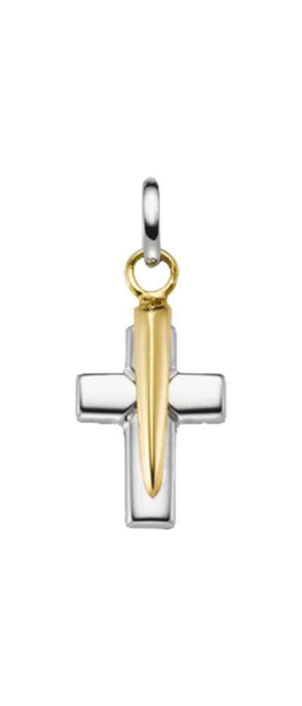 Brogle Classic Bicolor Kreuzanhänger aus Gold Brogle Classic Bicolor Kreuzanhänger aus Gold
