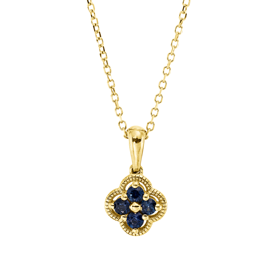 Brogle Classic necklace with sapphire pendant Brogle Classic necklace with sapphire pendant