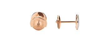 POB2042 O7000 DB000 030 Pomellato earring sabbia studs rose gold 18kt diamond ae1b06fb0e8918521