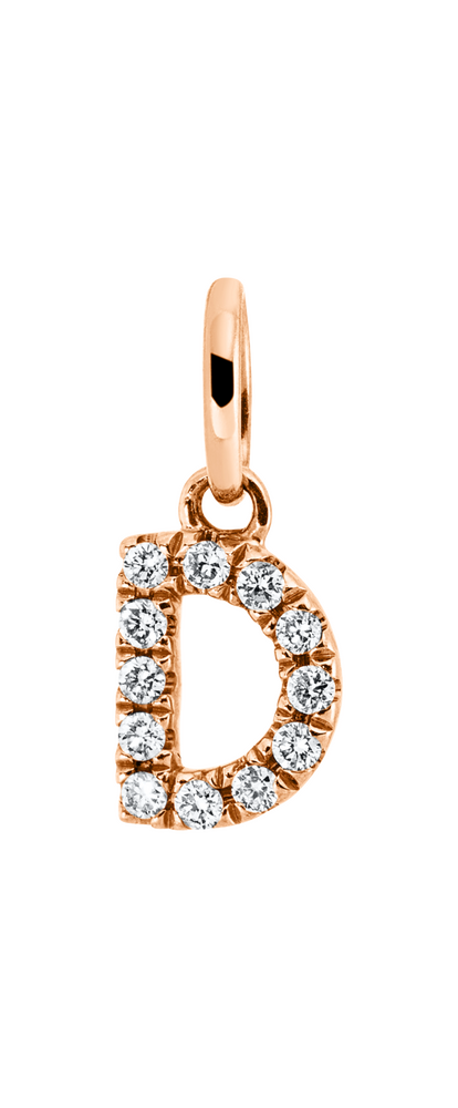 Brogle Classic Buchstabenanhänger D mit Diamanten