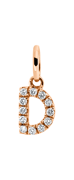 Brogle Classic Buchstabenanhänger D mit Diamanten