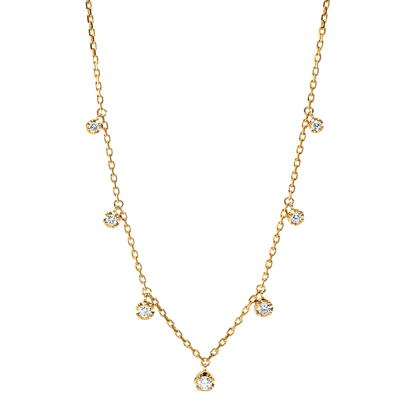 Brogle Classic gold chain with diamond pendant