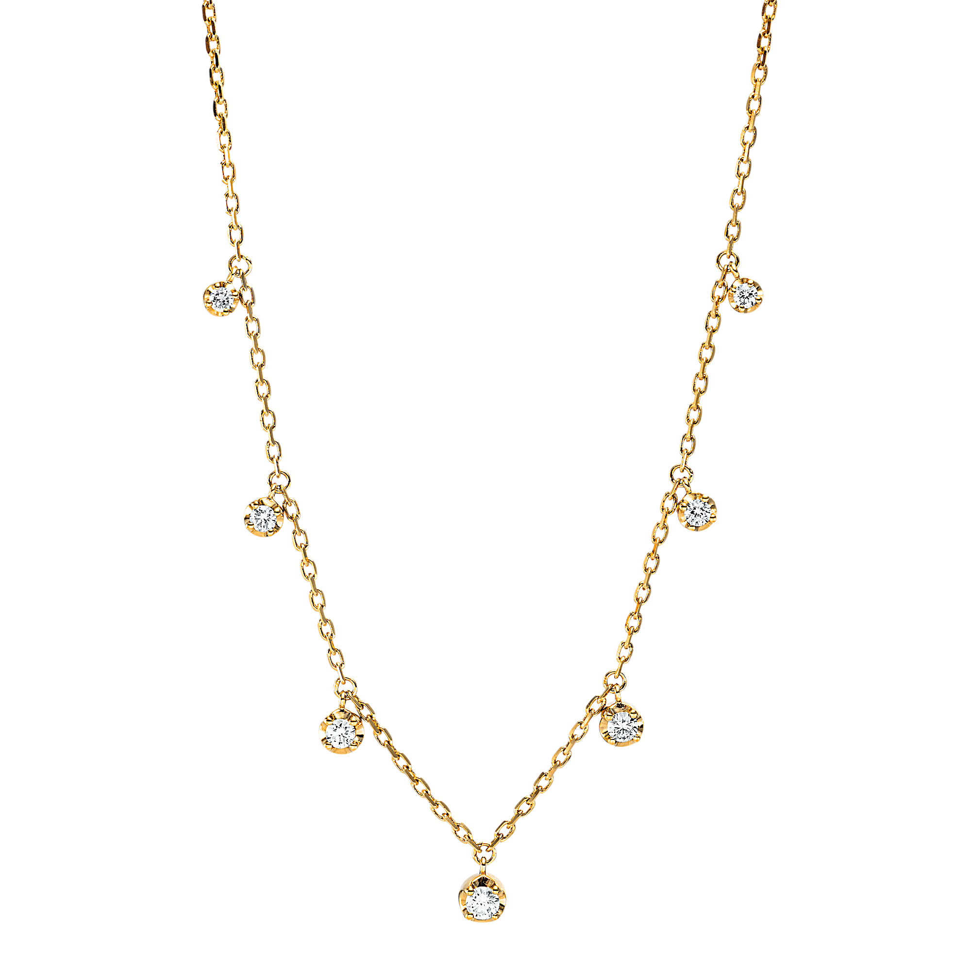 Brogle Classic gold chain with diamond pendant Brogle Classic gold chain with diamond pendant