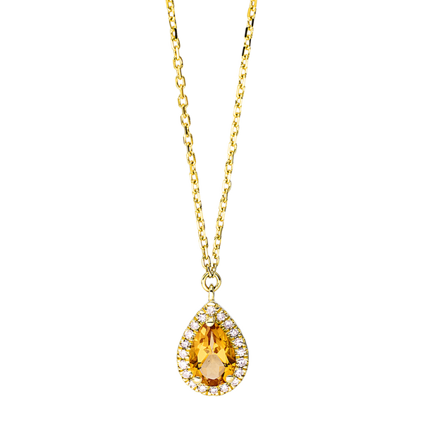 Brogle Selection Felicity necklace with citrine pendant