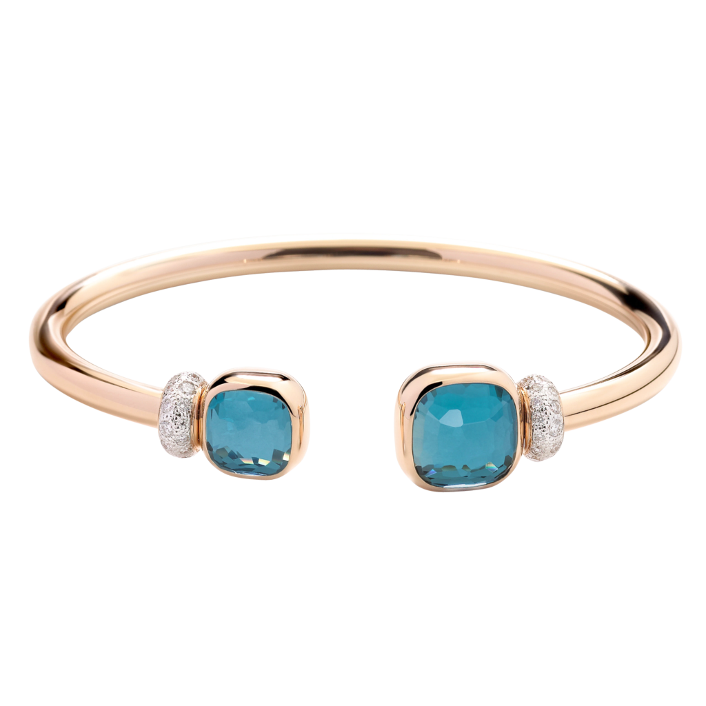 Pomellato Nudo Classic & Petit with London Topaz Bangle Pomellato Nudo Classic & Petit with London Topaz Bangle