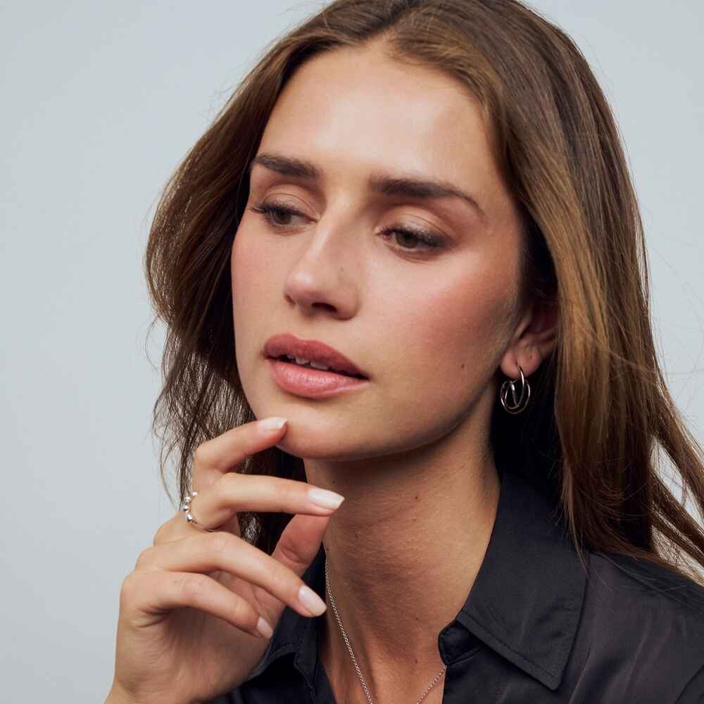 SIF Jakobs Spiral Pianura hoop earrings