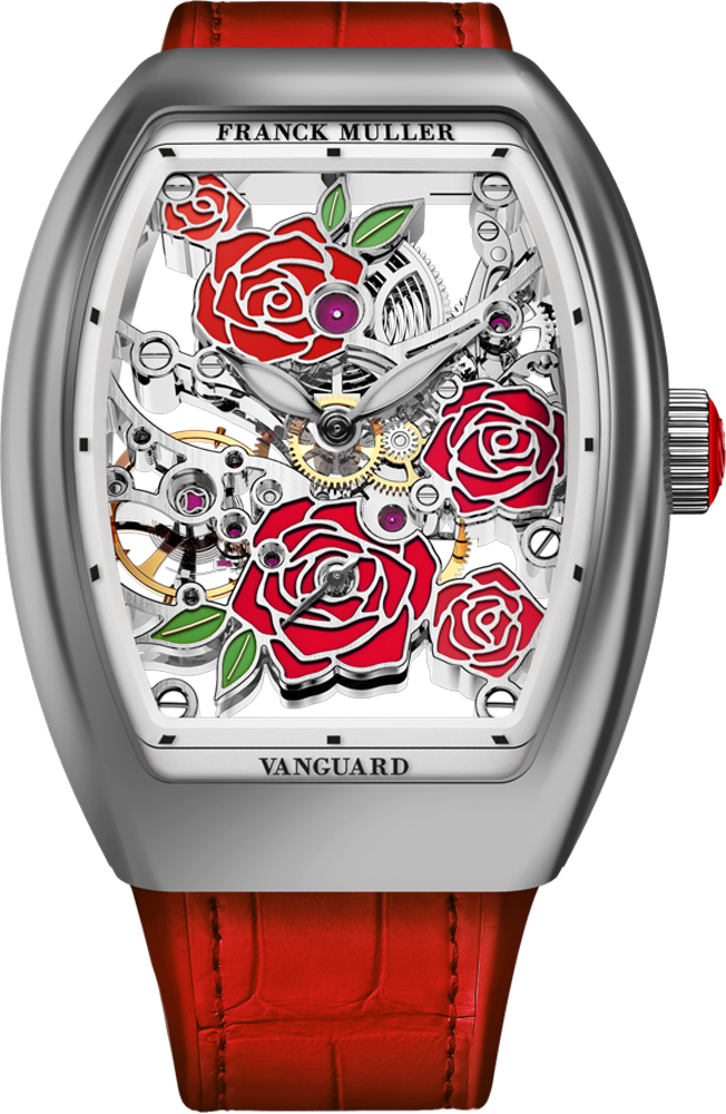 Franck Muller Vanguard Rose Skeleton 42.3 x 32mm Franck Muller Vanguard Rose Skeleton 42.3 x 32mm