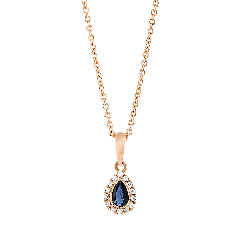 Brogle Classic necklace with sapphire pendant Brogle Classic necklace with sapphire pendant