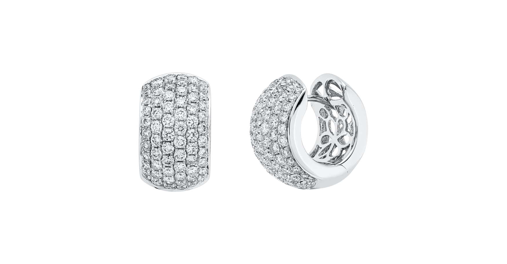 Brogle Selection diamond hoop earrings
