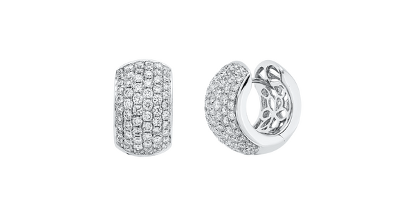 Brogle Selection diamond hoop earrings