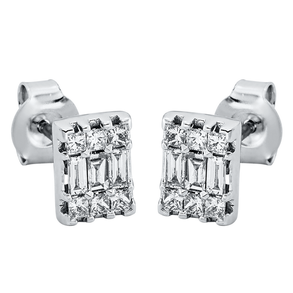 Brogle Selection Illusion diamond stud earrings