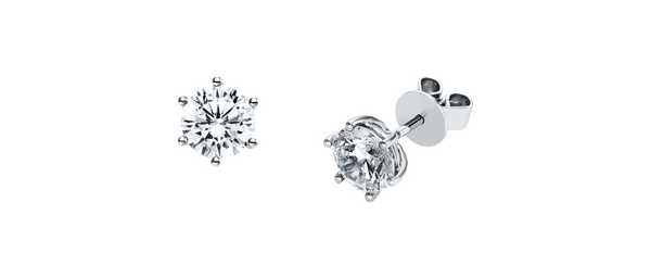 Brogle solitaire stud earrings Marie from 1.4 carat Brogle solitaire stud earrings Marie from 1.4 carat