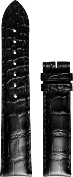 Longines schwarzes Alligatorenleder-Armband 21/20mm Longines schwarzes Alligatorenleder-Armband 21/20mm