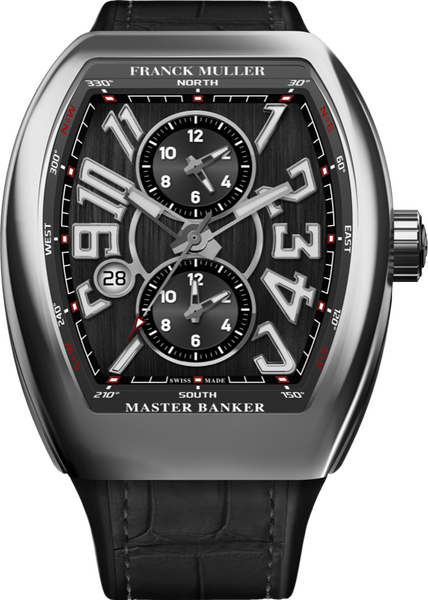 Franck Muller Vanguard Master Banker 3 time zones 53.7 x 44mm