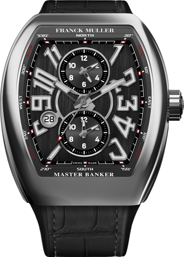Franck Muller Vanguard Master Banker 3 time zones 53.7 x 44mm Franck Muller Vanguard Master Banker 3 time zones 53.7 x 44mm