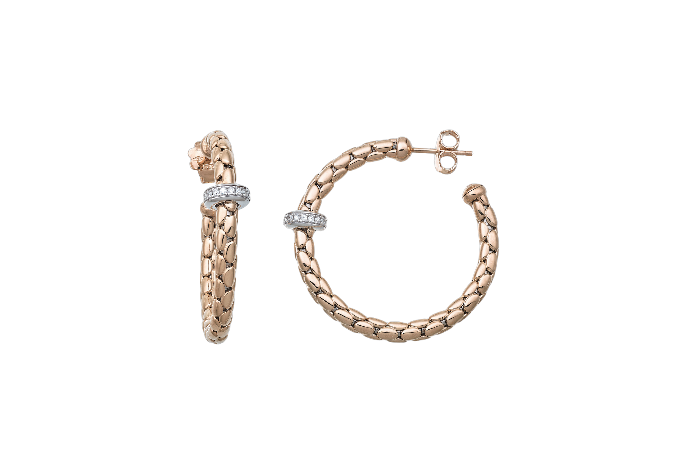 Chimento Stretch Spring Two-Tone Flexible Earring