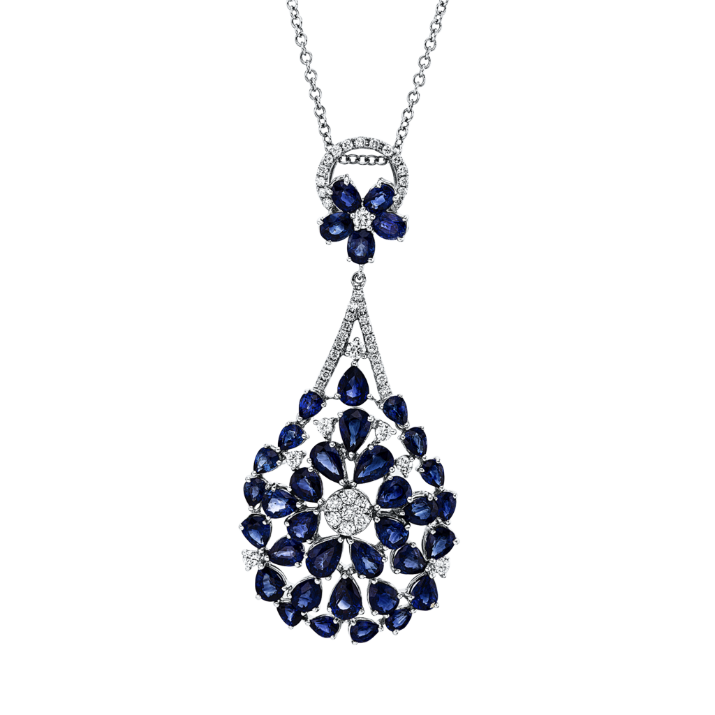 Brogle Selection Kette mit Saphiranhänger