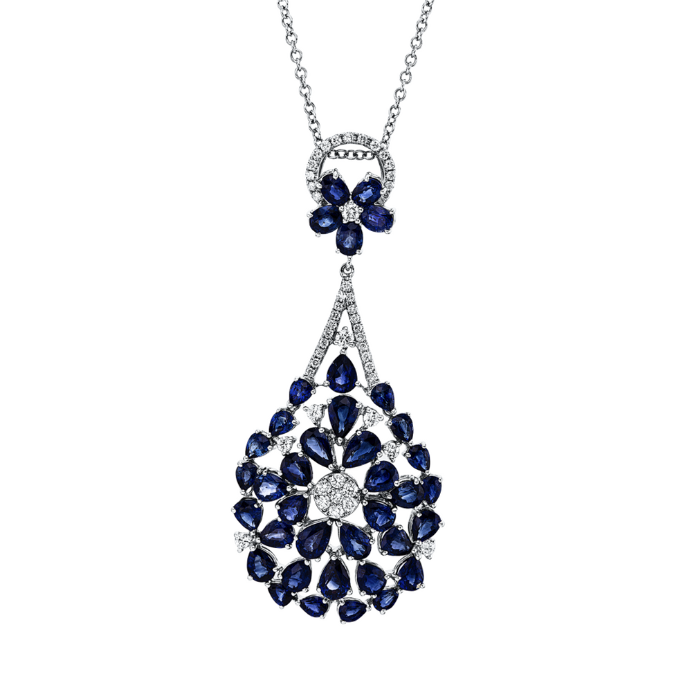 Brogle Selection Kette mit Saphiranhänger