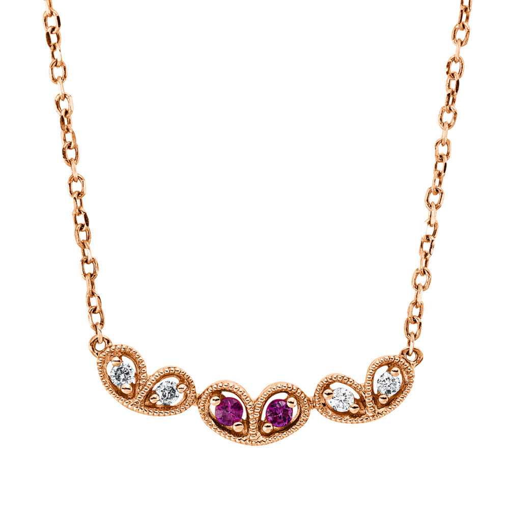 Brogle Classic necklace with ruby pendant
