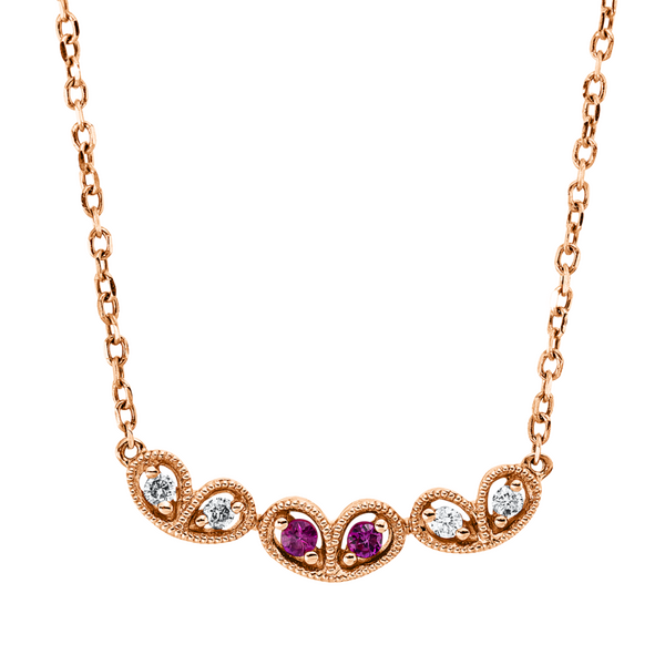 Brogle Classic necklace with ruby pendant