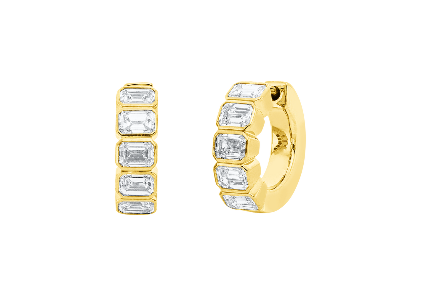 Brogle Selection diamond hoop earrings