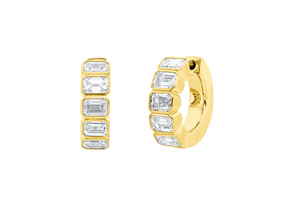 Brogle Selection diamond hoop earrings