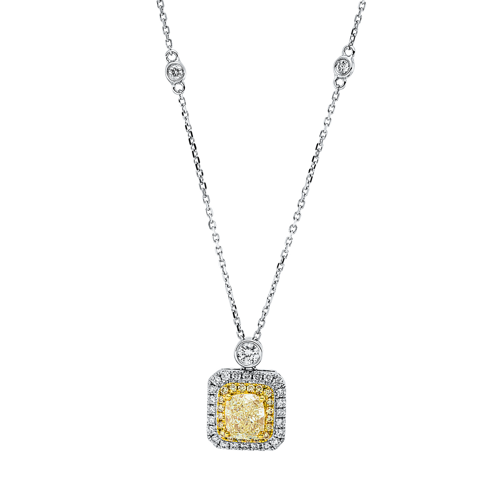 Brogle Selection necklace with bicolour diamond pendant