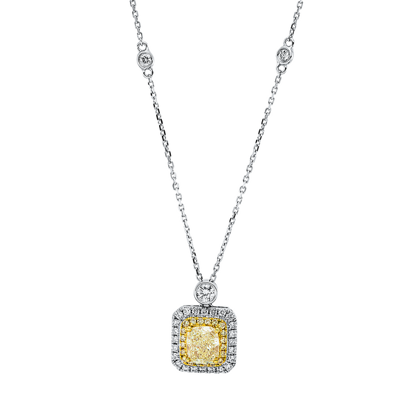Brogle Selection necklace with bicolour diamond pendant