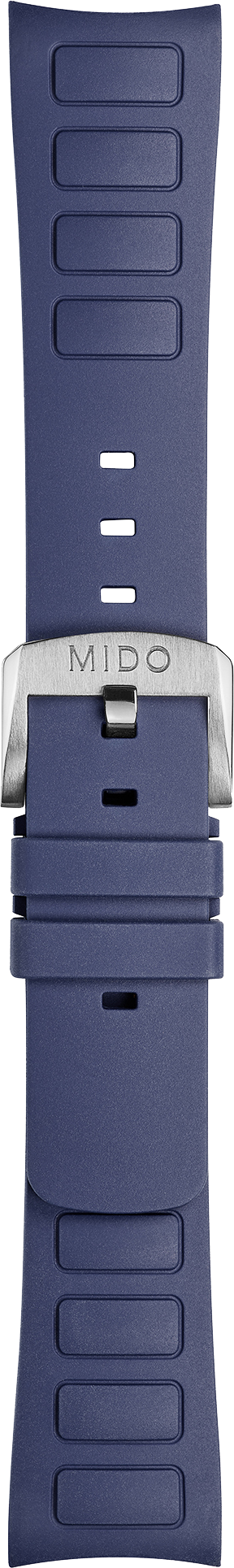 Mido blaues Kautschuk-Armband 19/22mm Mido blaues Kautschuk-Armband 19/22mm