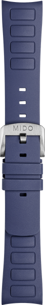 Mido blaues Kautschuk-Armband 19/22mm Mido blaues Kautschuk-Armband 19/22mm
