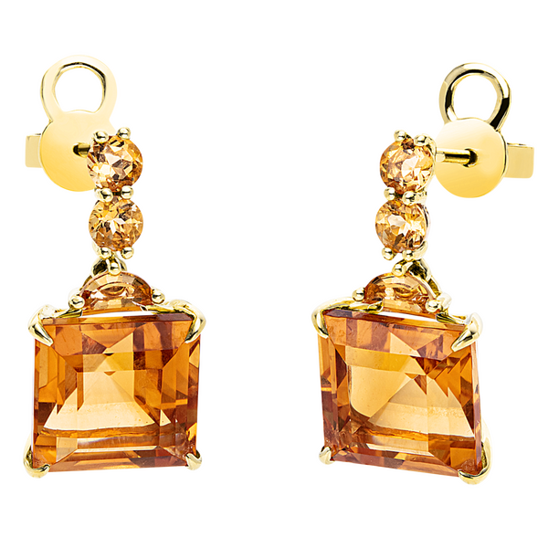 Brogle Classic citrine stud earrings Brogle Classic citrine stud earrings