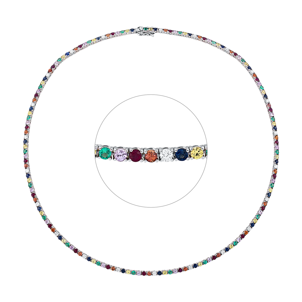 Brogle Selection Farbsteinkette Rainbow Brogle Selection Farbsteinkette Rainbow