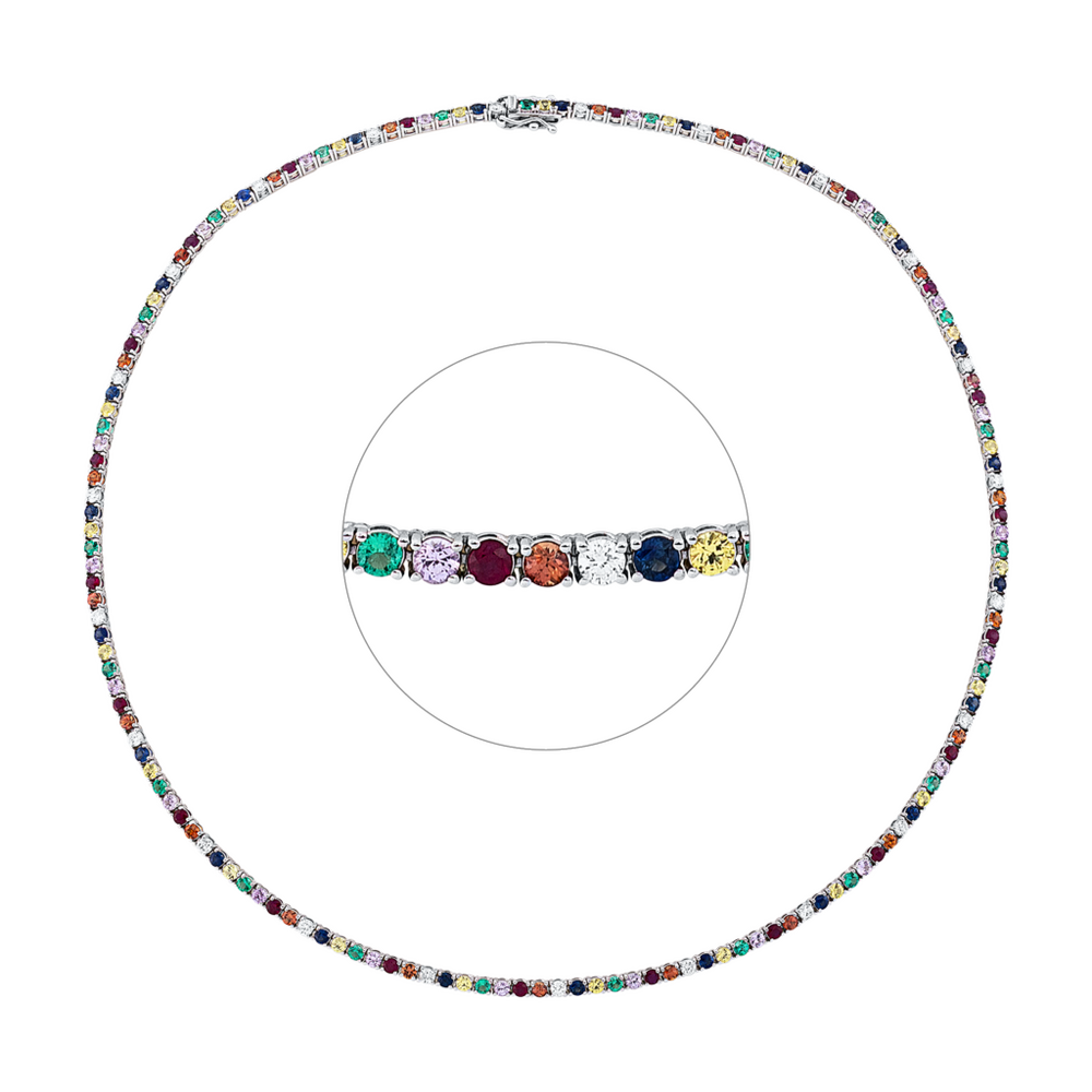 Brogle Selection Farbsteinkette Rainbow Brogle Selection Farbsteinkette Rainbow