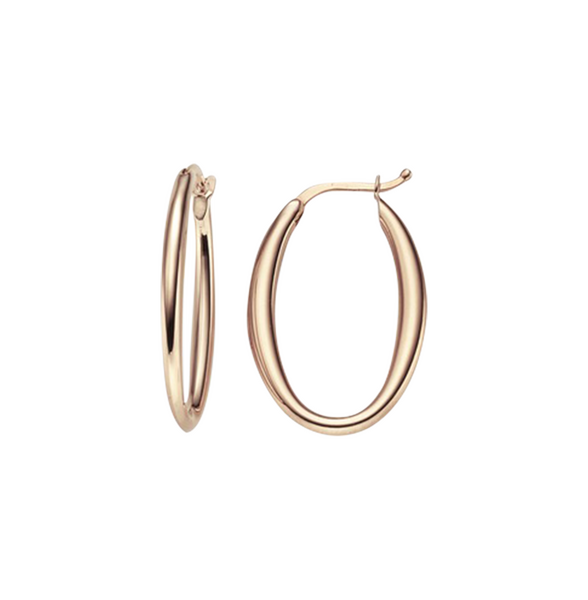 Brogle Classic gold hoop earrings