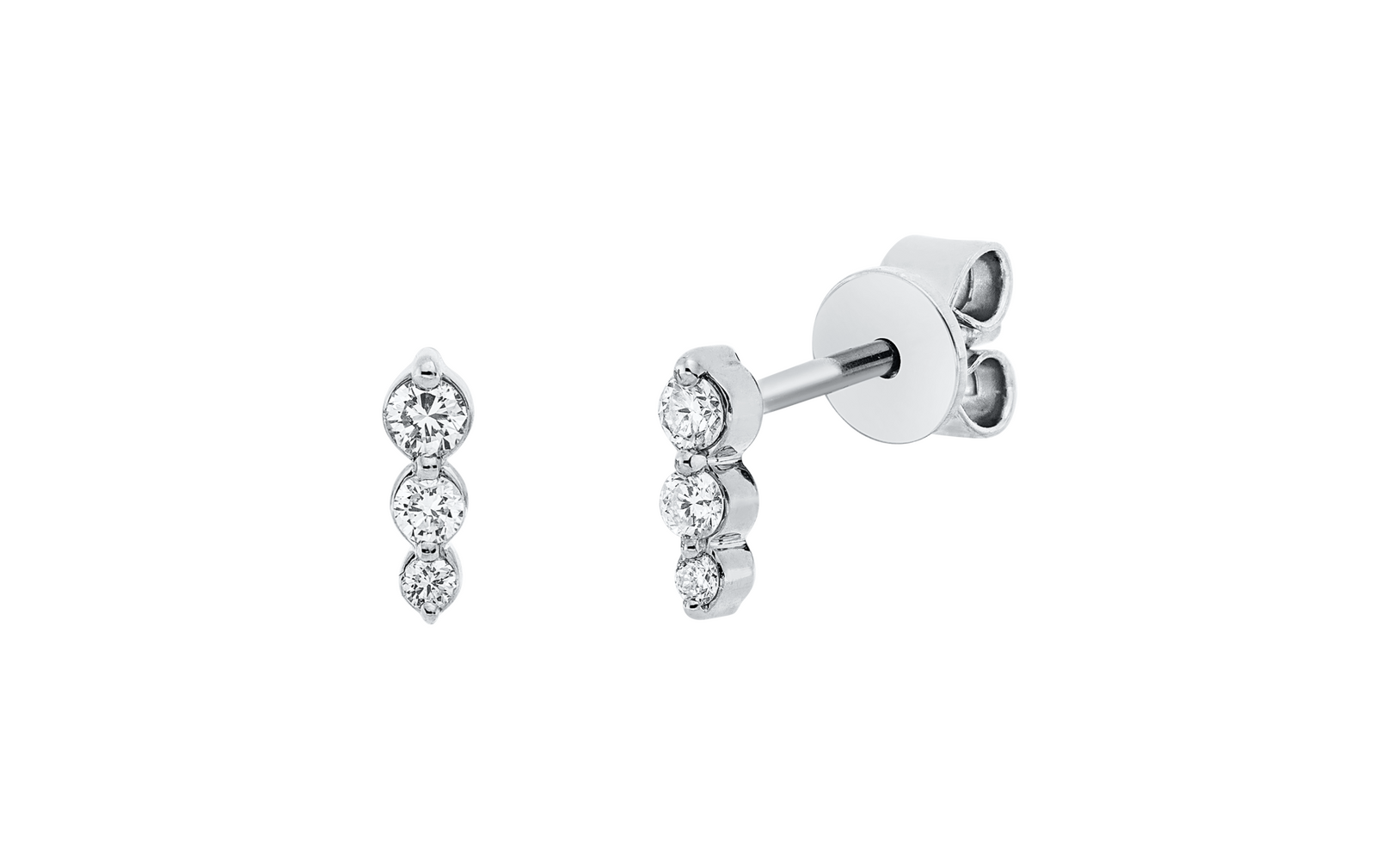 Brogle Classic diamond stud earrings