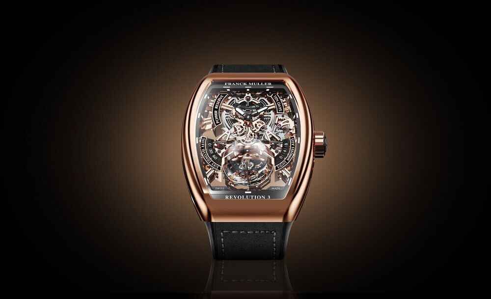 Franck Muller Vanguard Tourbillon Revolution 3 Skeleton 55.9 x 46mm