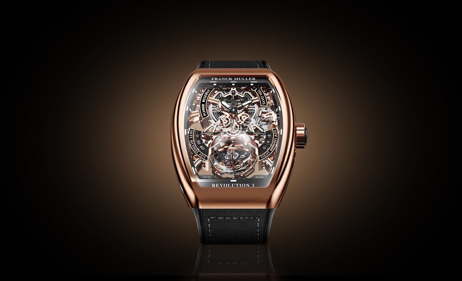 Franck Muller Vanguard Tourbillon Revolution 3 Skeleton 55.9 x 46mm Franck Muller Vanguard Tourbillon Revolution 3 Skeleton 55.9 x 46mm