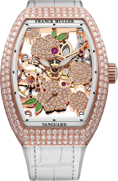 Franck Muller Vanguard Rose Skeleton 42.3 x 32mm Franck Muller Vanguard Rose Skeleton 42.3 x 32mm