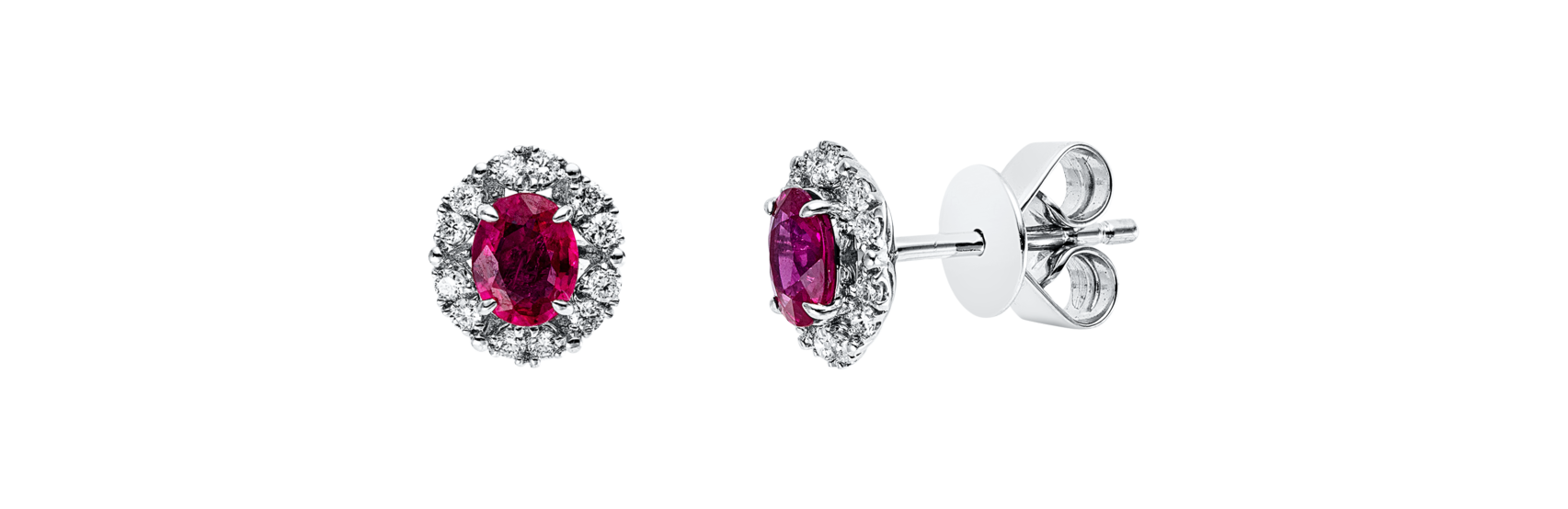Brogle Classic ruby stud earrings