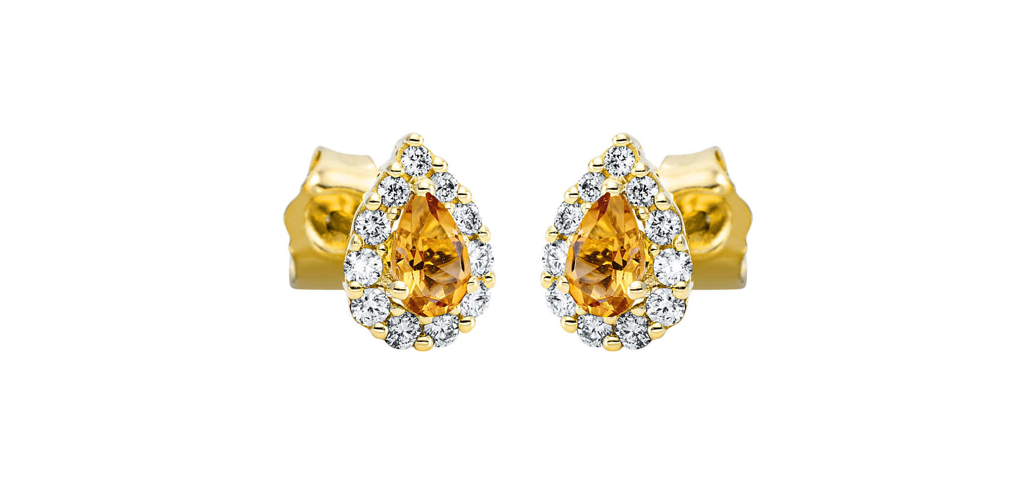 Brogle Classic Citrinohrstecker Brogle Classic Citrinohrstecker