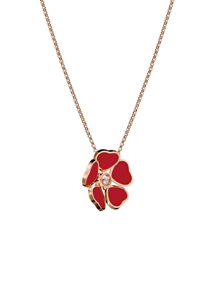 Chopard Happy Hearts Flowers Necklace with Pendant