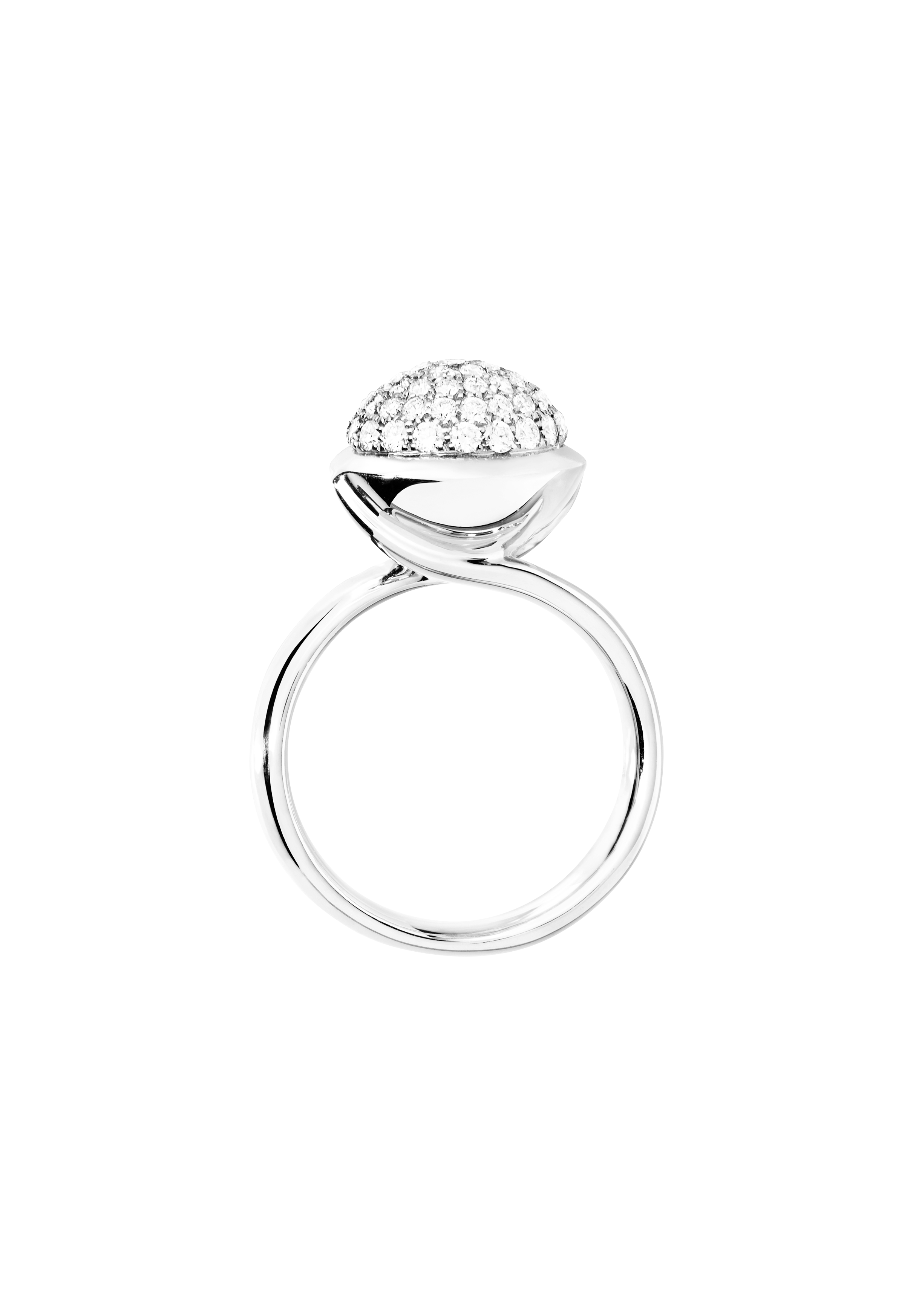 Tamara Comolli Bouton Pavé L Ring Tamara Comolli Bouton Pavé L Ring
