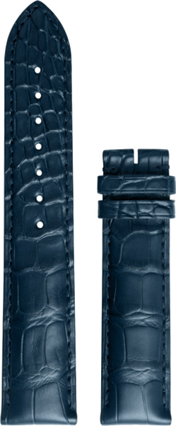 Longines blaues Alligatorenleder-Armband 21/20mm